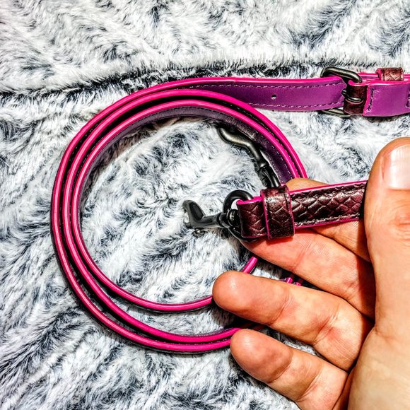 EUC - COACH CROSBY CARRYALL 21 w/EDGEPAINT AND PYTHON EMBOSSED HANDLES (F20894) - Picture 11 of 12